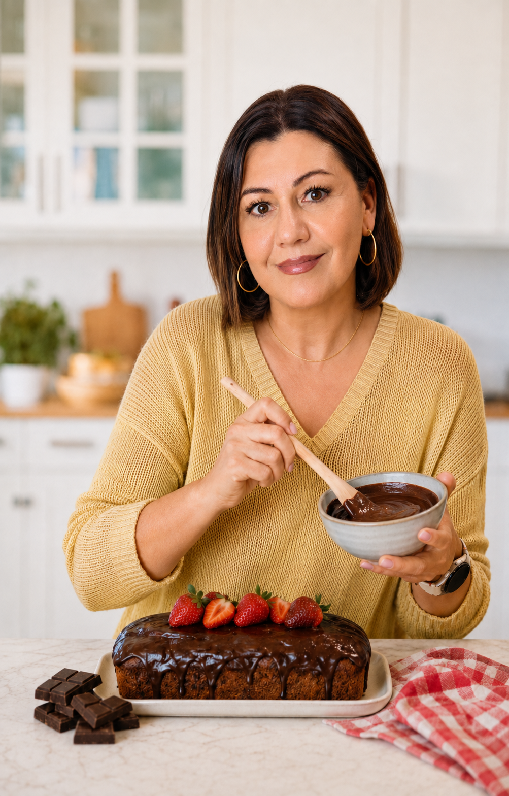 Belén Sierra, creadora de En mi Salsa, en su cocina